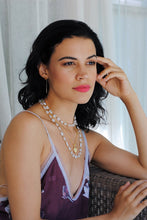 Load image into Gallery viewer, Long Multi Moonstone Necklace,Topaz Jewelry