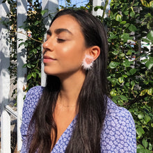 Load image into Gallery viewer, Pink Heart Earrings,Beaded Pink Heart Earrings,Fuzzy Pink Earrings - Topaz Jewelry