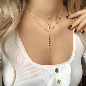 Mini Lock Necklace - Topaz Custom Jewelry