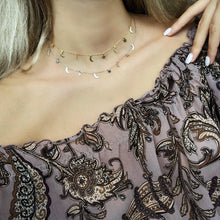 Load image into Gallery viewer, Sterling Silver Star Moon Necklace,Star Moon Charms Necklace - Topaz Jewelry