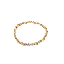 Load image into Gallery viewer, Gold Filled Stretch Bracelet,Stackable Balls Bracelet,Hammered Gold Filled Balls Stretch Bracelet,Topaz Jewelry

