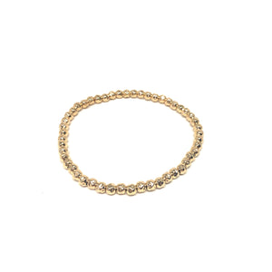 Gold Filled Stretch Bracelet,Stackable Balls Bracelet,Hammered Gold Filled Balls Stretch Bracelet,Topaz Jewelry