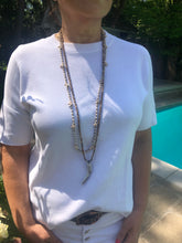 Load image into Gallery viewer, Sandalwood Horn Necklace - Topaz Custom Jewelry