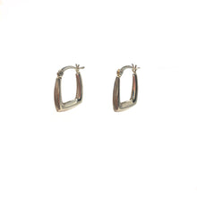 Load image into Gallery viewer, Sterling Silver Square Hoop Earrings,Everyday Square Hoop Earrings,Topaz Jewelry
