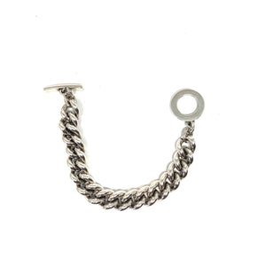 Silver Chunky Bracelet,Silver Curb Chain Bracelet,Topaz Jewelry