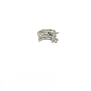 Multi Band Rings Link With Connectors,Stackable Silver Ring,Topaz Jewelry
