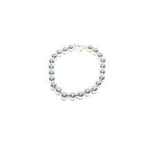 Load image into Gallery viewer, Sterling Silver Tiffany Style Bracelet,Silver Balls Bracelet,Silver Bracelet,Topaz Jewelry
