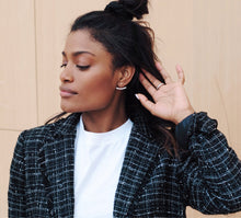 Load image into Gallery viewer, Pearls Ear-Fan Earrings - Topaz Custom Jewelry