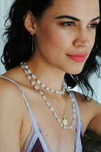 Load image into Gallery viewer, Long Multi Moonstone Necklace,Topaz Jewelry