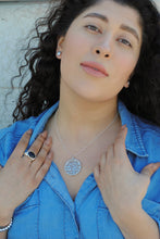 Load image into Gallery viewer, Sterling Silver Shema Israel Necklace,Judaica Jewelry,Jewish Jewelry, - Topaz Jewelry