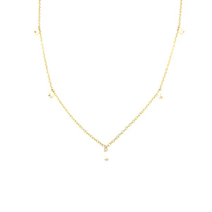 Mini Pearls Satellites Necklace, Topaz Jewelry