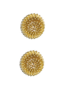 Gold Dome Post Earrings - Topaz Jewelry