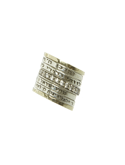 Four Blessing Meditation Ring - Topaz Jewelry