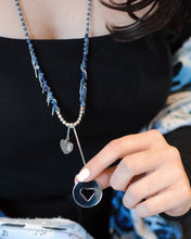 Load image into Gallery viewer, Blue Necklace,Charm Necklace, Sefi Necklace - Topaz Jewelry
