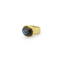 Load image into Gallery viewer, Labradorite oval ring - Topaz Jewelry
