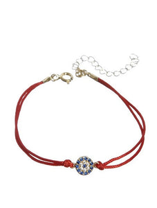 Red String Mini Evil eye Bracelet - Topaz Jewelry