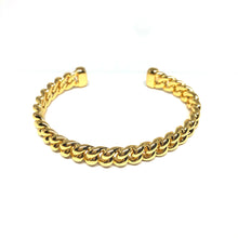Load image into Gallery viewer, Cuban Chain Cuff Bracelet,Gold Link Chain Cuff Bracelet,TopazJewelry
