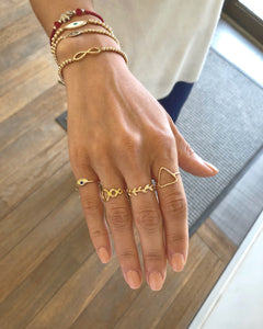 Gold Infinity Bracelet - Topaz Jewelry