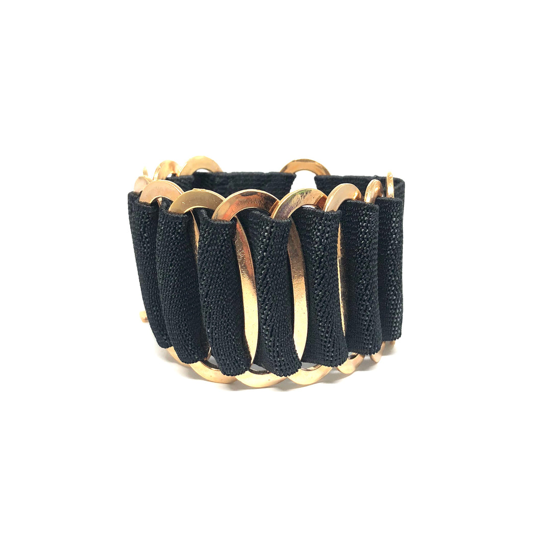 Black Stretch Cuff - Topaz Custom Jewelry