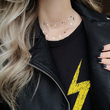 Load image into Gallery viewer, Lightning Bolt,Star,Moon,Necklace,Gold Vermeil Star ,Lightning bolts ,Moon Charms Necklace - Topaz Jewelry
