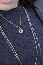 Load image into Gallery viewer, Black Paperclip Chain, Long Black Paper Clip Chain,Topaz Jewelry
