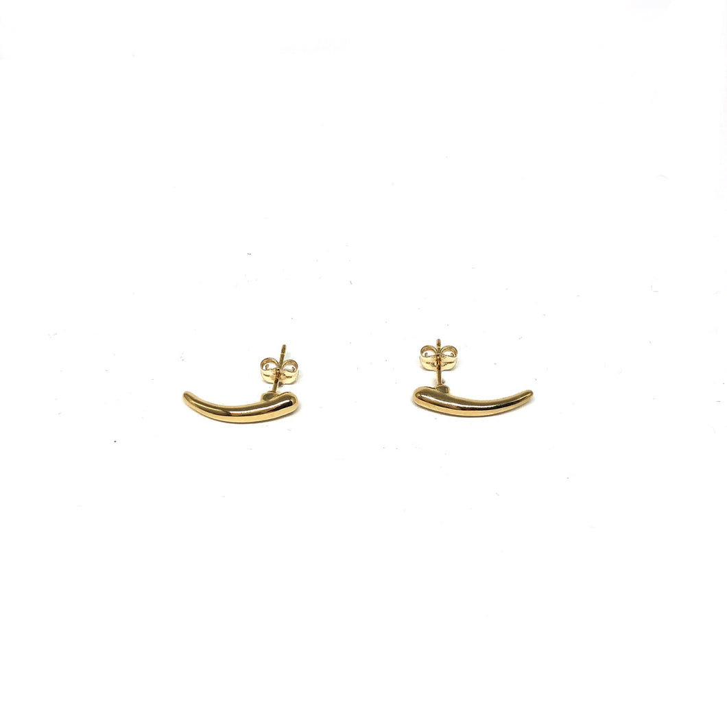 Curved Bar Earrings - Topaz Custom Jewelry