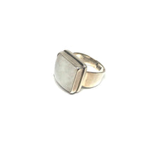 Load image into Gallery viewer, Moonstone Silver Ring,Moonstone Statement Ring,Topaz Jewelry
