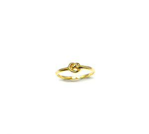 Gold Knot Ring - Topaz Custom Jewelry