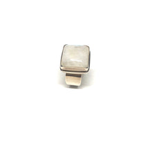 Load image into Gallery viewer, Moonstone Silver Ring,Moonstone Statement Ring,Topaz Jewelry
