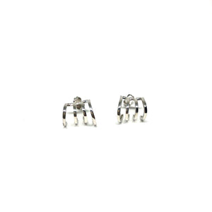 Multi Post Sterling Silver Post Earrings - Topaz Jewelry