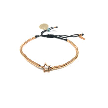Load image into Gallery viewer, Rose Gold Adjustable Star Bracelet - Topaz Jewelry
