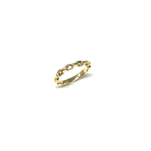 Chain Link Ring - Topaz Custom Jewelry
