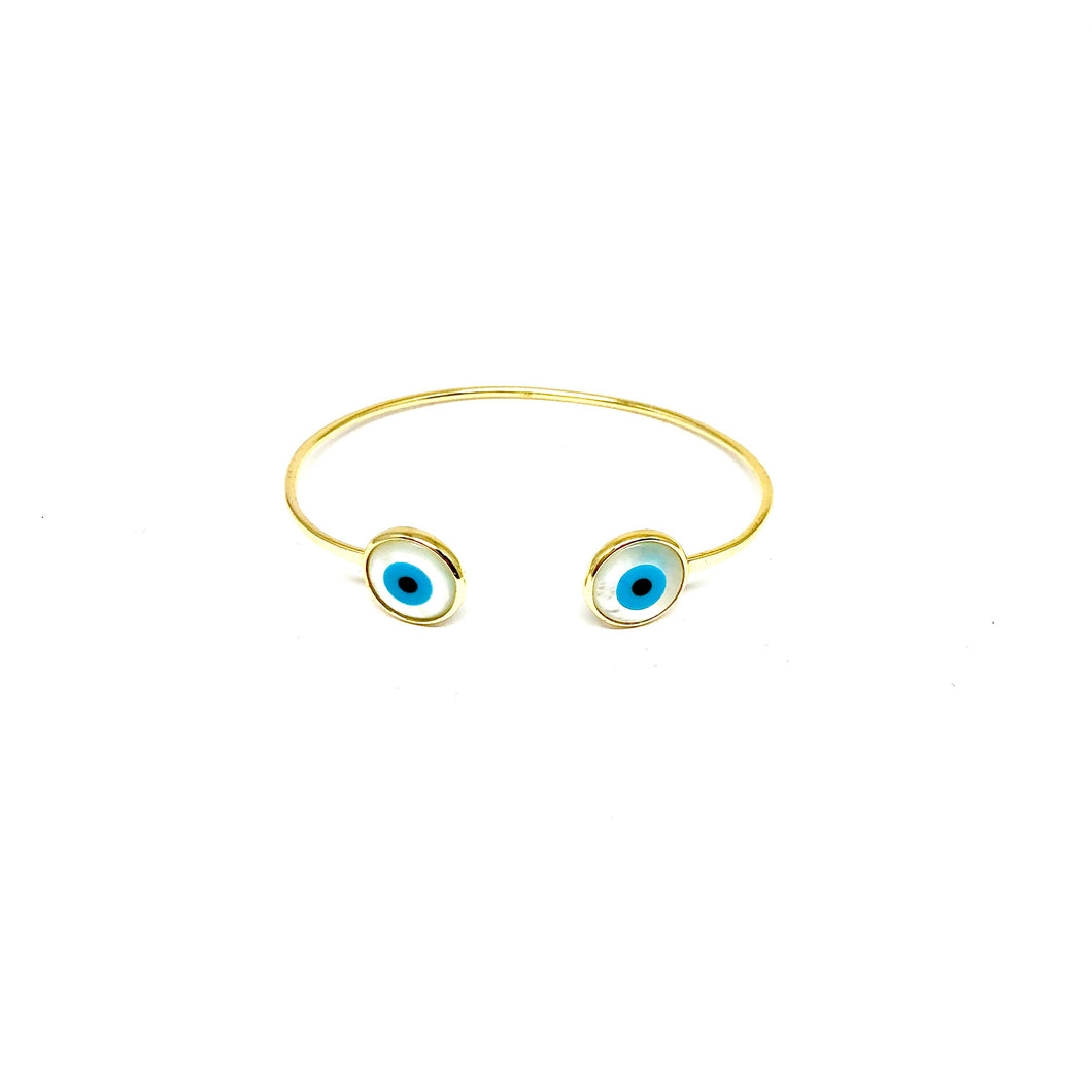 Evil Eye Cuff - Topaz Custom Jewelry