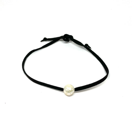 Black Choker, Pearl Choker,Topaz Jewelry