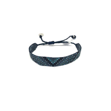 Load image into Gallery viewer, Blue Beaded Bracelet, Blue Adjustable Bracelet, Thin Soft Blue Bracelet,- Topaz  Jewelry

