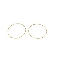 Load image into Gallery viewer, Gold Filled Large Thin Hoop Earrings,Everyday Thin Gold Hoop Earrings Topaz Jewelry
