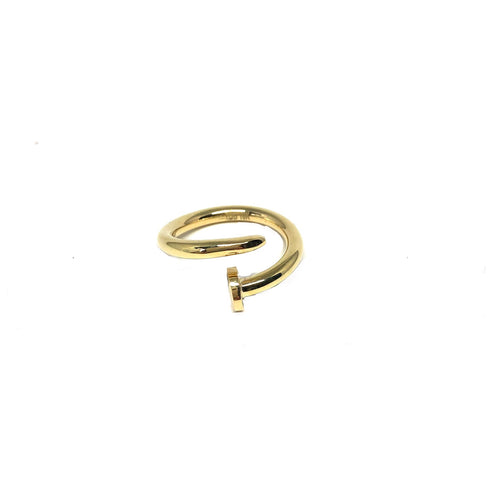 10K Solid Gold Nail Ring,Gold Nail Ring,Open Nail Ring,Topaz Jewelry