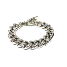 Load image into Gallery viewer, Silver Chunky Bracelet,Silver Curb Chain Bracelet,Topaz Jewelry
