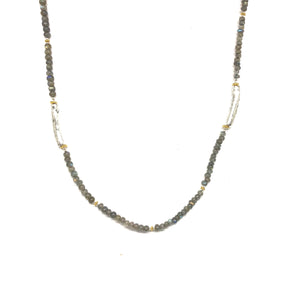 Labradorite Necklace - Topaz Custom Jewelry