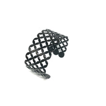 Load image into Gallery viewer, Black Filigree Cuff - Topaz Custom Jewelry
