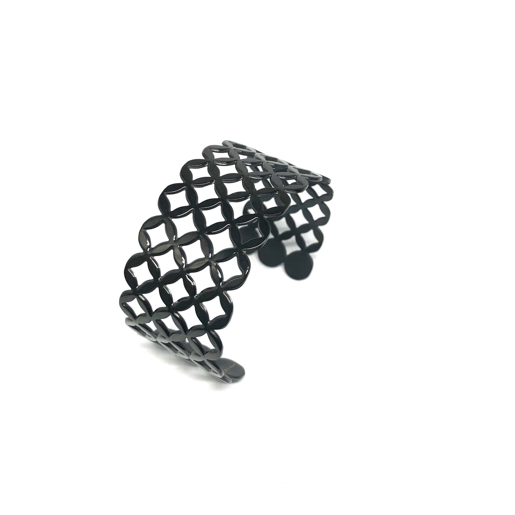 Black Filigree Cuff - Topaz Custom Jewelry
