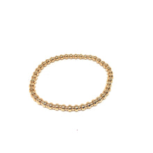 Load image into Gallery viewer, Gold Filled Stretch Bracelet,Stackable Balls Bracelet,Textured Gold Filled Stretch Bracelet,Topaz Jewelry
