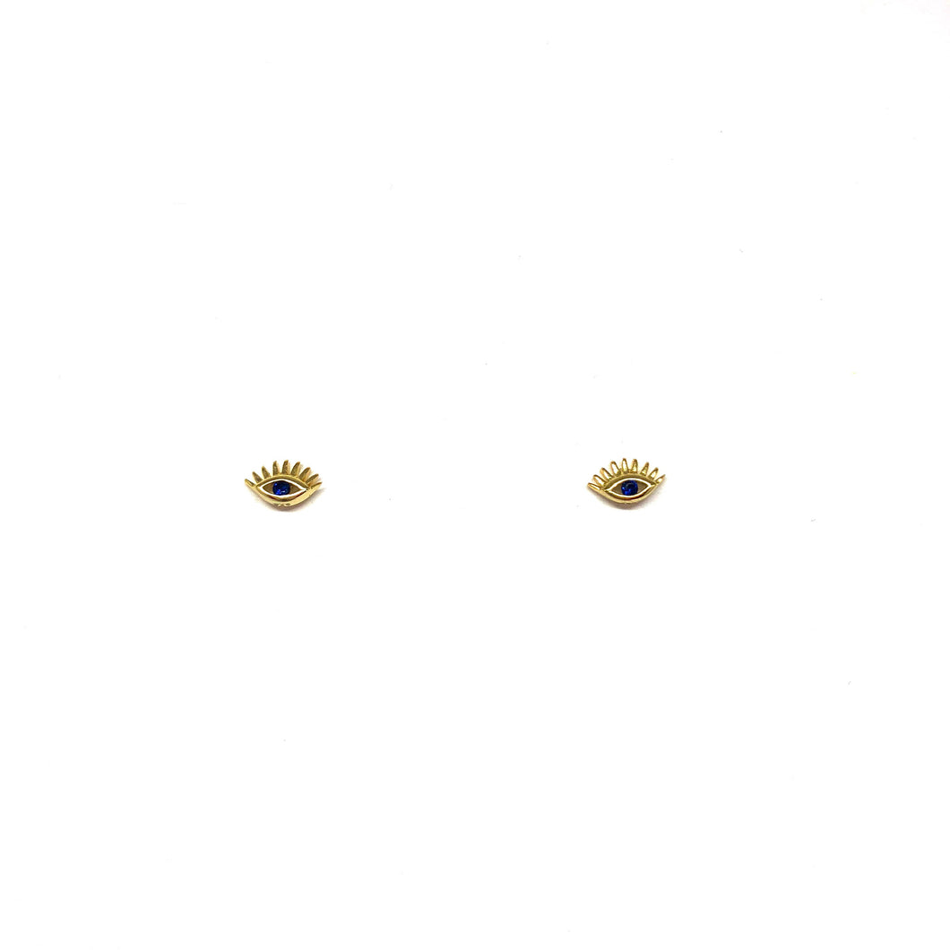 Eyelashes Studs Earrings - Topaz Custom Jewelry