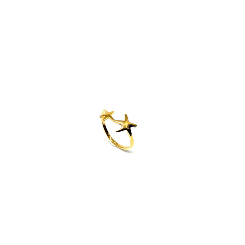 Double Star Ring - Topaz Custom Jewelry
