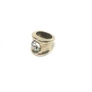 Silver Statement Ring,Swarovski Crystal Statement Ring,Topaz Jewelry