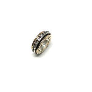 Single Cz Spinning Ring - Topaz Jewelry
