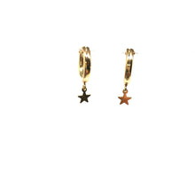 Load image into Gallery viewer, Gold Star Hoops,Star Hoop Earrings - Topaz Jewelry
