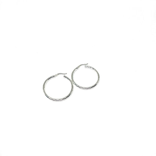Sterling Silver Diamond Cut Hoop Earrings, 35mm Silver Hoop Earrings,Topaz jewelry