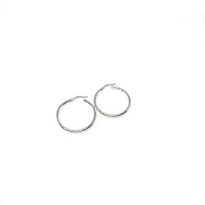 Sterling Silver Diamond Cut Hoop Earrings, 35mm Silver Hoop Earrings,Topaz jewelry