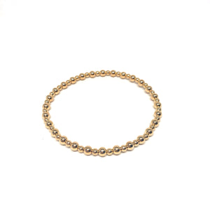 Gold Filled Stretch Bracelet,Stackable Balls Bracelet,Topaz Jewelry